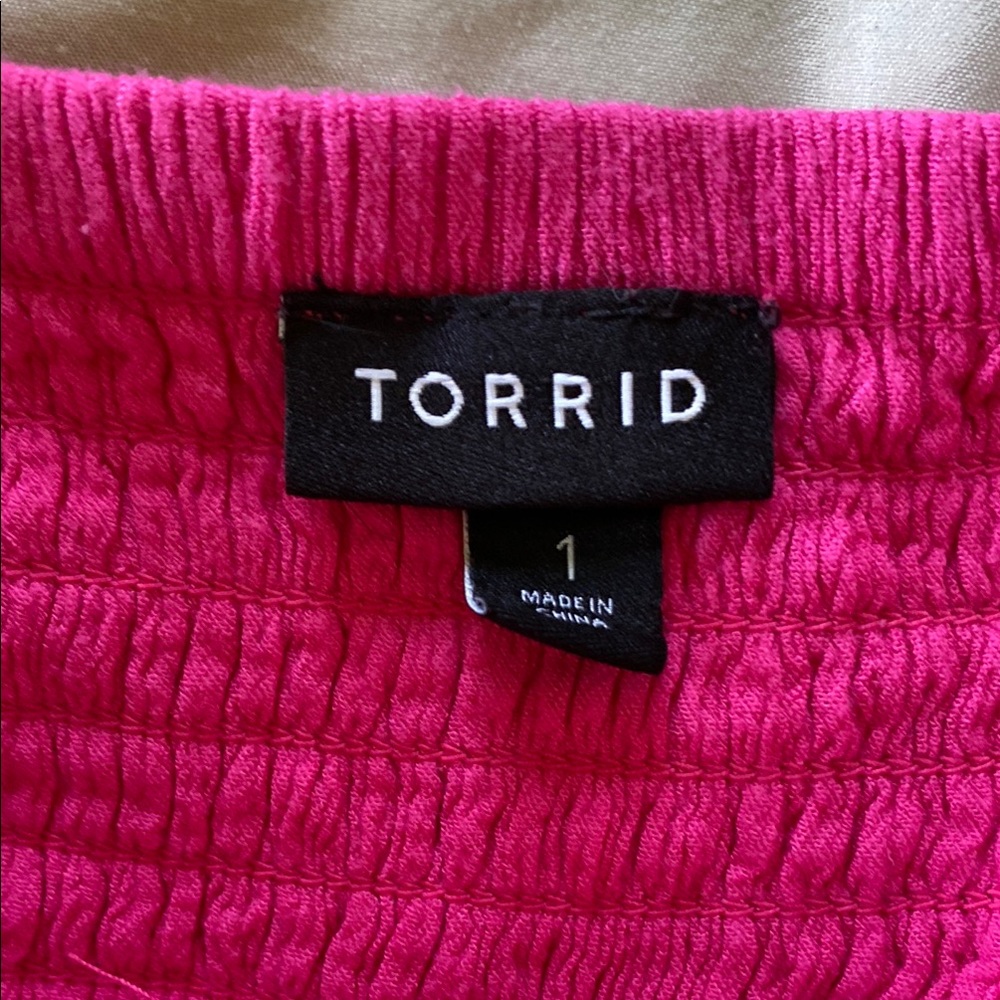 Torrid Fuchsia Ruffle Tank Top - Picture 4 of 4